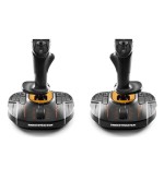 Thrustmaster t.16000m fcs space sim duo palanca de mando pc negro, naranja