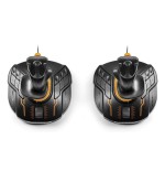 Thrustmaster t.16000m fcs space sim duo palanca de mando pc negro, naranja
