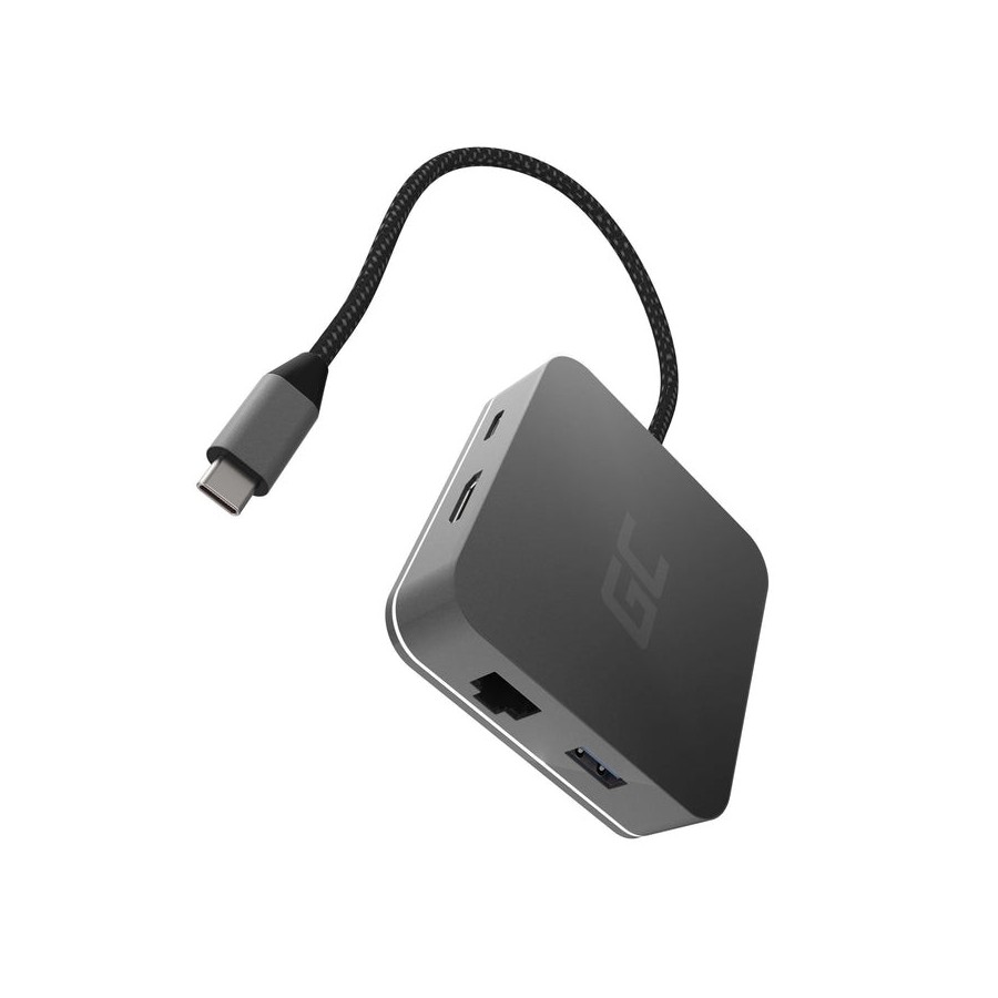 Green cell hub2 usb-c, 3x usb 3.0 rj45 1gbps hdmi 4k, dex nintendo switch apple