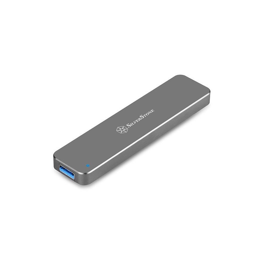 Silverstone ms09 m.2 caja externa para unidad de estado sólido (ssd) carbón vegetal