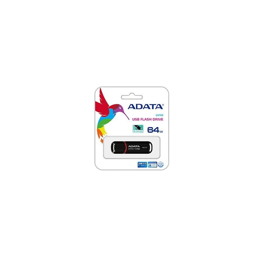 Pendrive adata 64gb dashdrive uv150 usb tipo a 3.2 gen 1 (3.1 gen 1) negro