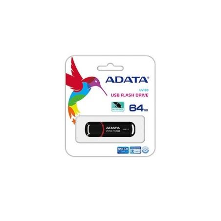 Pendrive adata 64gb dashdrive uv150 usb tipo a 3.2 gen 1 (3.1 gen 1) negro