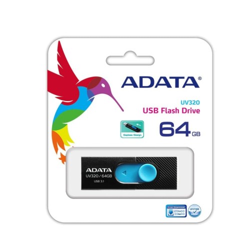 Pendrive adata uv320 64gb usb3.1 black