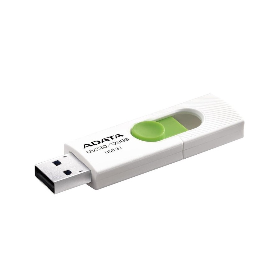 Pendrive adata uv320, 128gb, usb 3.0, white and green
