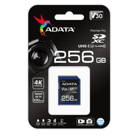 Adata asdx256gui3v30s-r memoria flash 256 gb sdxc clase 10 uhs-i