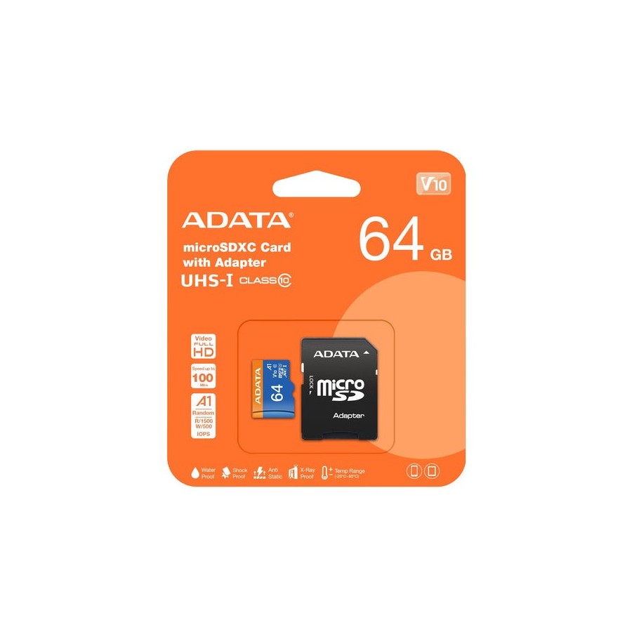Adata premier micro sdxc uhs-i 64gb 85/25 mb/s