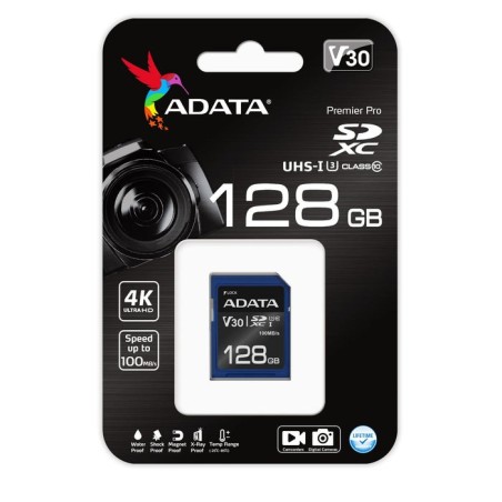 Adata asdx128gui3v30s-r memoria flash 128 gb sdxc clase 10 uhs-i
