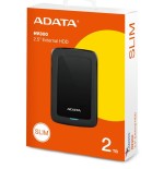 Disco externo hdd adata hv300 2tb black 2000 gb negro
