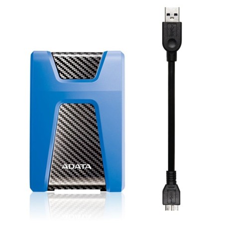 Adata disco duro externo  hd650 pro 1tb  usb 3.0 azul
