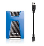 Adata disco duro externo  hd650 pro 1tb  usb 3.0 azul