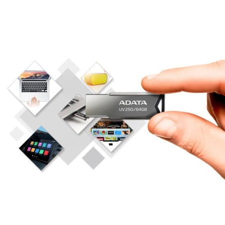 Pendrive adata usb 2.0 uv250 16gb black