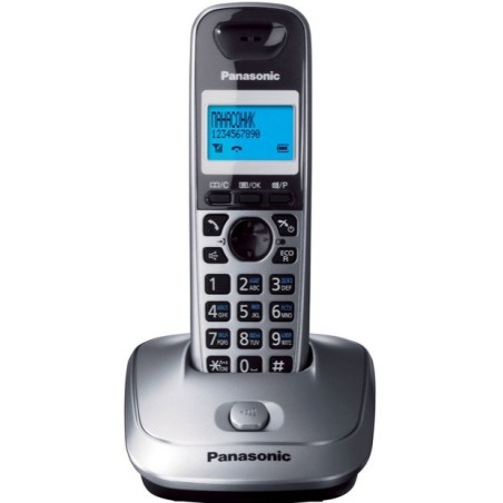 Panasonic kx-tg2511 teléfono dect gris identificador de llamadas