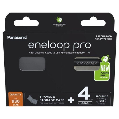 Panasonic eneloop pro r03/aaa 930mah, 4 pcs, blister + box