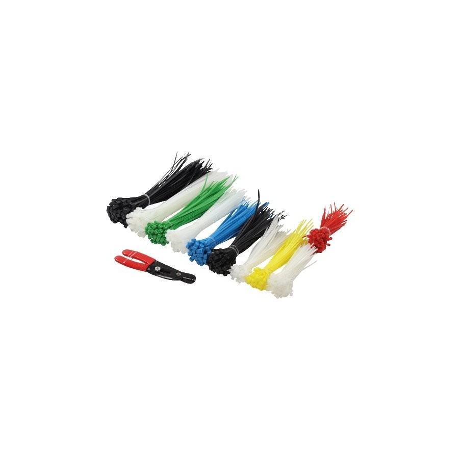 Logilink kab0019 presilla nylon negro, azul, verde, rojo, blanco