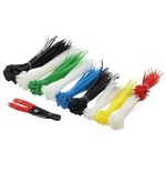 Logilink kab0019 presilla nylon negro, azul, verde, rojo, blanco