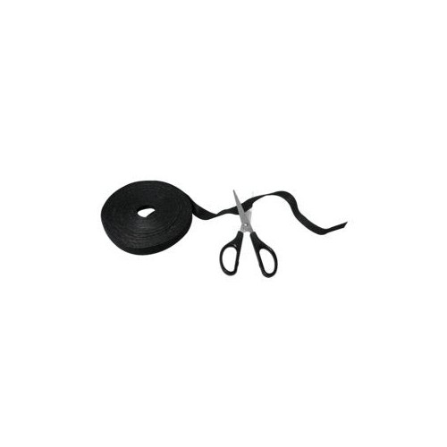 Logilink - organizador de cable, cinta de velcro, 10m, negro