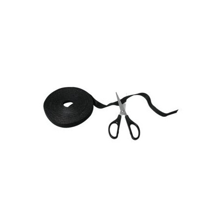 Logilink - organizador de cable, cinta de velcro, 10m, negro