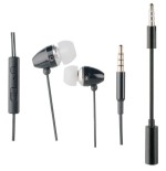 Auriculares intrauditivos muvit muhph0016 negros microfono func. manos libres adaptador 3.5mm/2.5mm