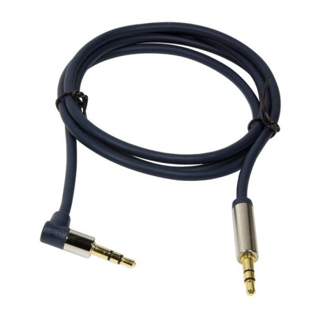 Logilink - audio cable 3.5 stereo m/m 90, 1.00 m, azul