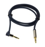 Logilink - audio cable 3.5 stereo m/m 90, 1.00 m, azul