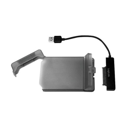 Logilink au0037 caja para disco duro externo 2.5" carcasa de disco duro/ssd gris