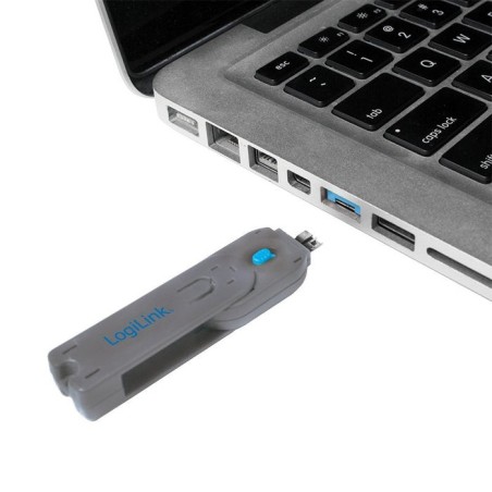 Logilink au0045 - bloqueador de puertos usb llave + 8 cerraduras