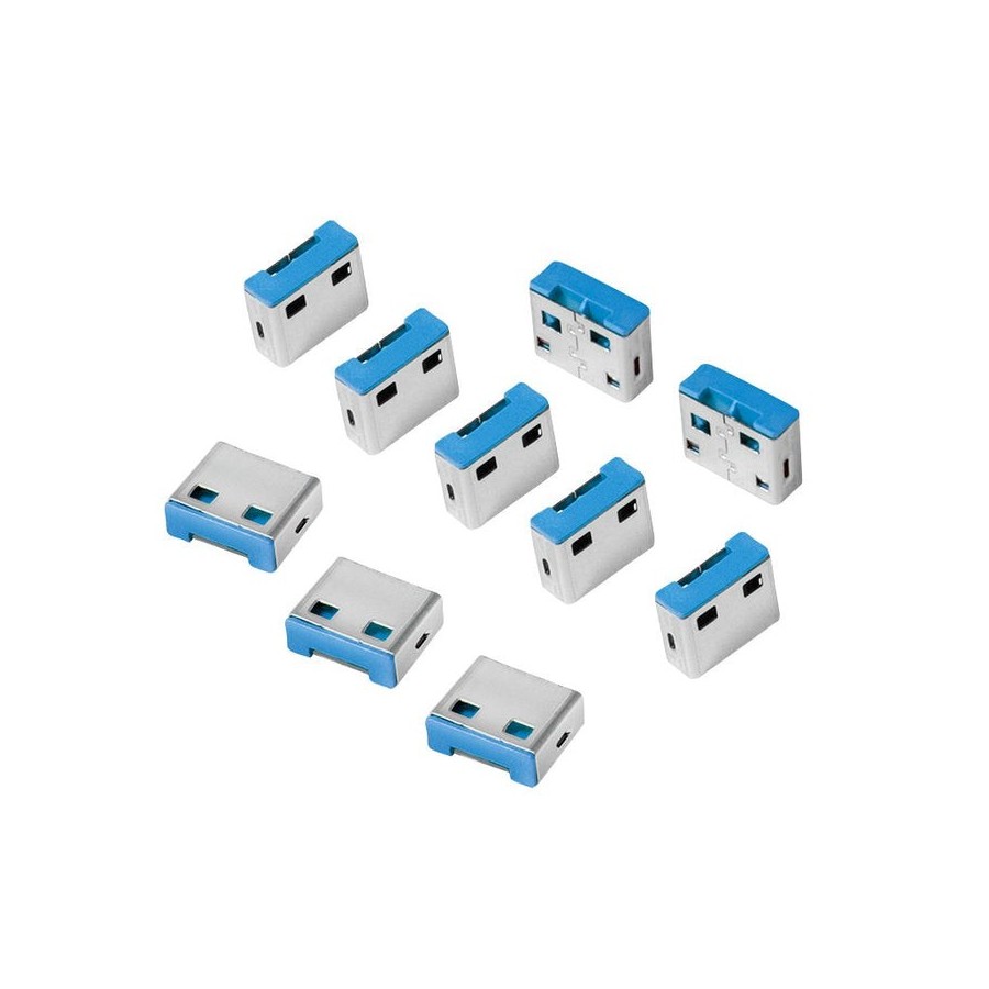 Logilink au0046 usb port de blocker candado para puertos usb 10x locks