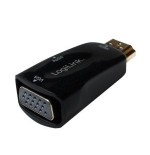 Logilink cv0107 adaptador de cable hdmi vga negro