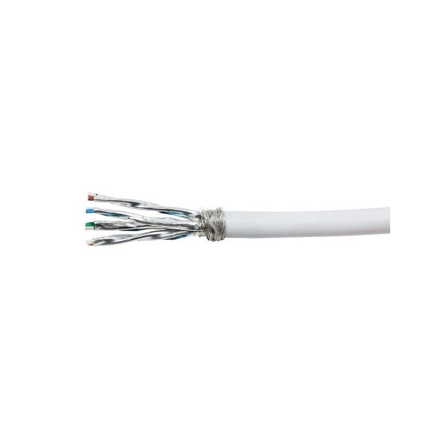 Cable de red logilink primeline, cat.7, s ftp, blanco, 100 m