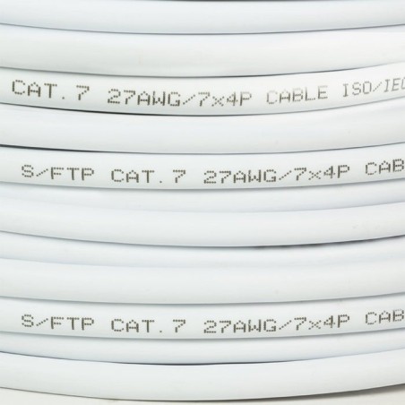Cable de red logilink primeline, cat.7, s ftp, blanco, 100 m