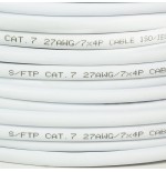 Cable de red logilink primeline, cat.7, s ftp, blanco, 100 m