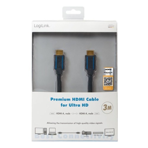 Logilink chb005 cable hdmi 3 m hdmi tipo a (estándar) negro