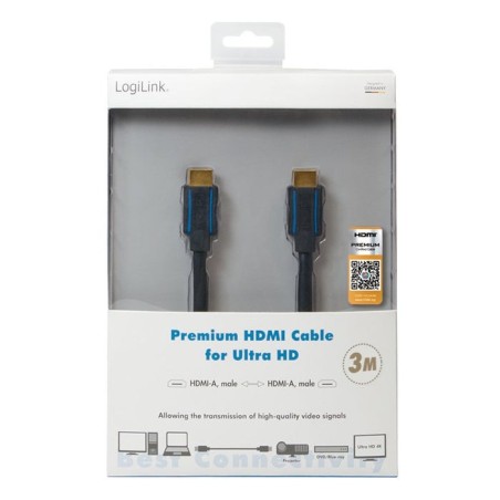 Logilink chb005 cable hdmi 3 m hdmi tipo a (estándar) negro
