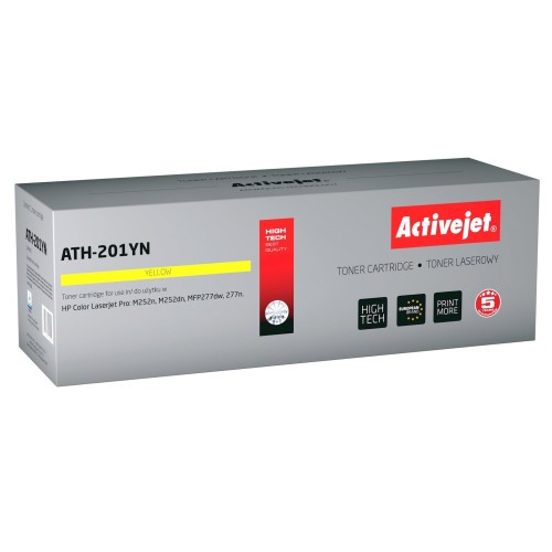 Tóner activejet ath-201yn (reemplazo para hp 201a cf402a - supreme - 1400 páginas - amarillo)