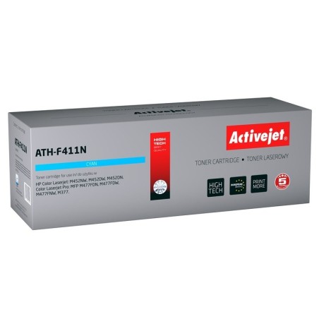 Tóner activejet ath-f411n (reemplazo para hp 410a cf411a - supreme - 2300 páginas - cyan)