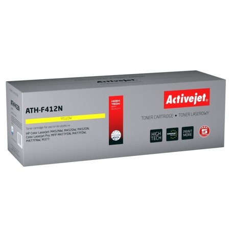 Tóner activejet ath-f412n (reemplazo para hp 410a cf412a - supreme - 2300 páginas - amarillo)