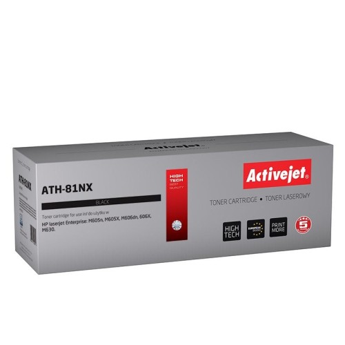 Activejet ath-81nx cartucho de tóner compatible negro 1 pieza(s)