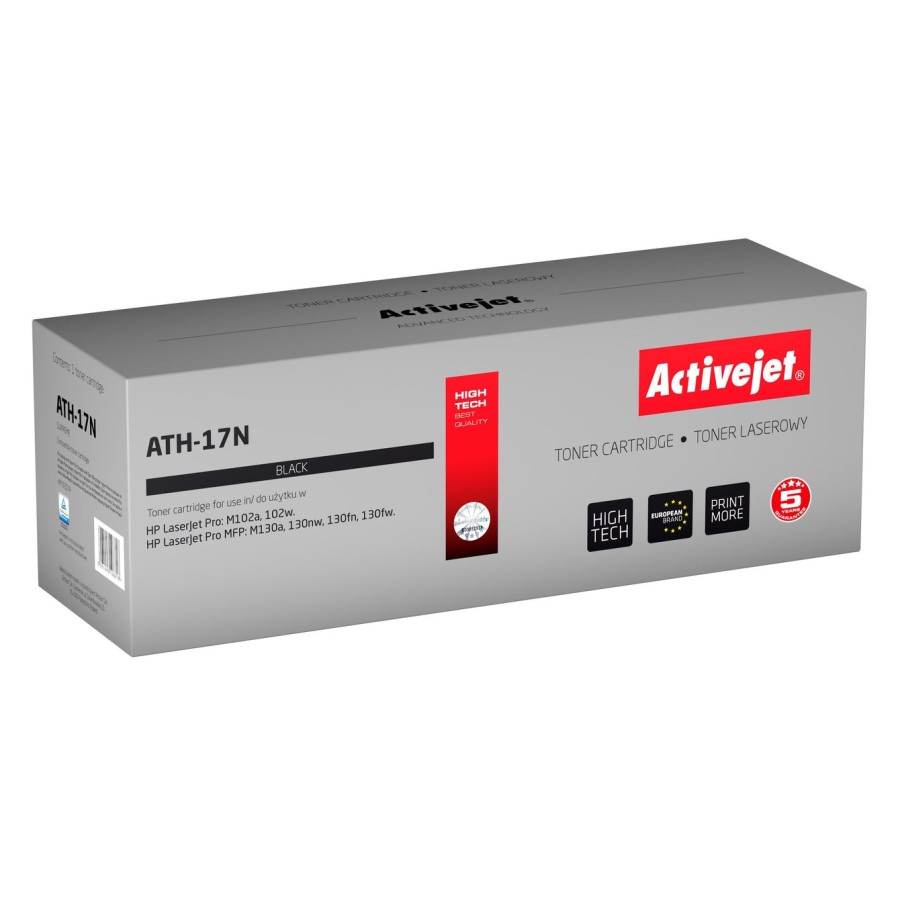 Tóner activejet ath-17n (reemplazo hp 17a cf217a - supreme - 1600 páginas - negro)