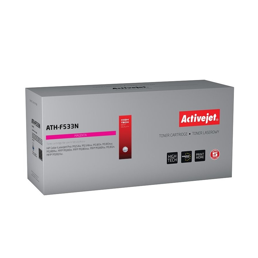 Tóner activejet ath-f533n (reemplazo para hp 205a cf533a - supreme - 900 páginas - magenta)
