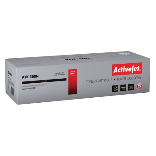 Tóner activejet atk-360n (reemplazo para kyocera tk-360 - supreme - 20.000 páginas - negro)