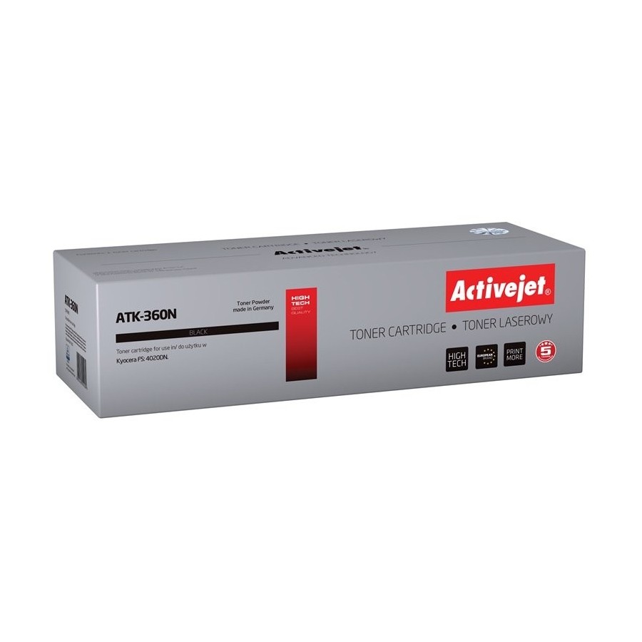 Tóner activejet atk-360n (reemplazo para kyocera tk-360 - supreme - 20.000 páginas - negro)