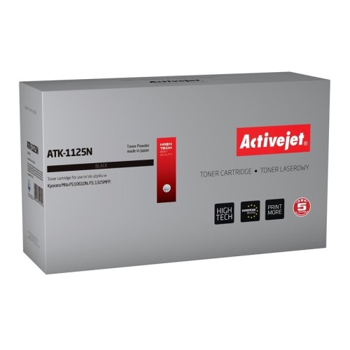 Tóner activejet atk-1125n (reemplazo para kyocera tk-1125 - supreme - 2100 páginas - negro)