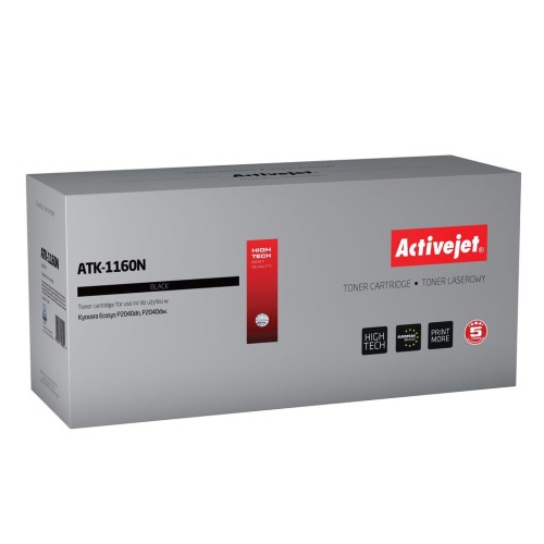 Tóner activejet atk-1160n (reemplazo para kyocera tk-1160 - supreme - 7200 páginas - negro)