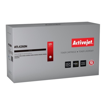 Tóner activejet atl-e260n (reemplazo para lexmark e260a11e - supreme - 3500 páginas - negro)