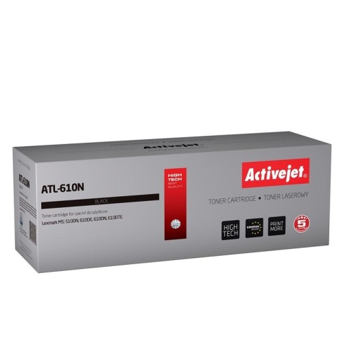 Tóner activejet atl-610n (reemplazo para lexmark 50f2u0e - supreme - 20.000 páginas - negro)