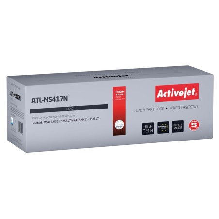 Tóner activejet atl-ms417n (reemplazo para lexmark 51b2h00 - supreme - 8.500 páginas - negro)