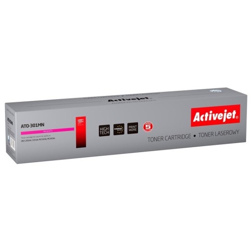 Tóner activejet ato-301mn (reemplazo para oki 44973534 - supreme - 1500 páginas - magenta)