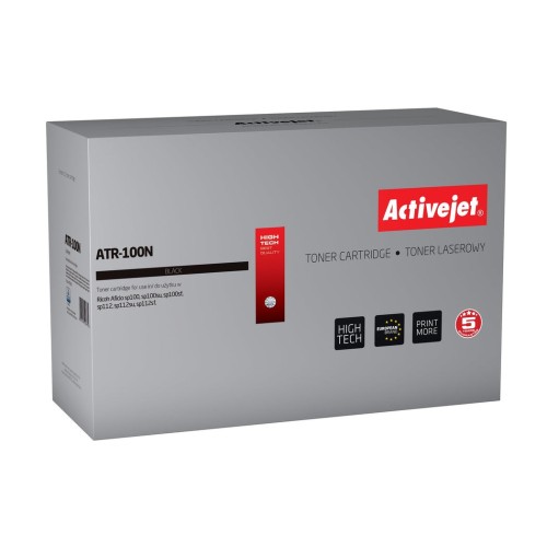 Tóner activejet atr-100n (reemplazo para ricoh 407166 - supreme - 1200 páginas - negro)