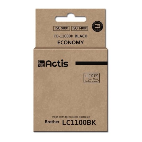 Tinta actis kb-1100bk (reemplazo de brother lc1100bk / 980bk - estándar - 28 ml - negro)
