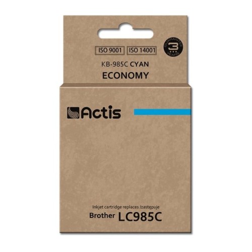 Tinta actis kb-985c (reemplazo de brother lc985c - estándar - 19 5 ml - cyan)